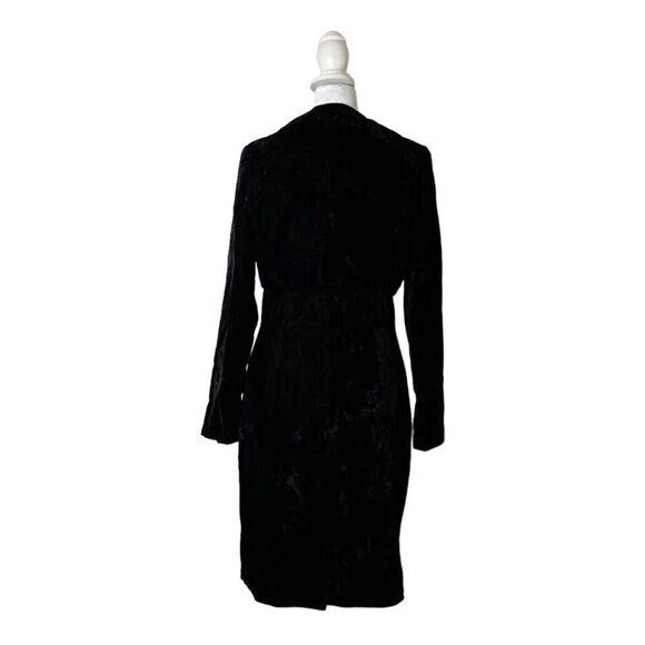 Scott & Jessica McClintock Gunne Sax Formal Dress Velour Black Velvet 2PC Set S - Picture 3 of 13